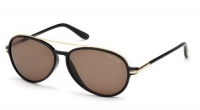 Tom Ford 0149 Ramone Gold / Black Frame/Brown Lens Plastic Sunglasses