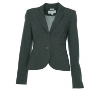 Women's Stretch Suit Separates Jacket (0, Charcoal)