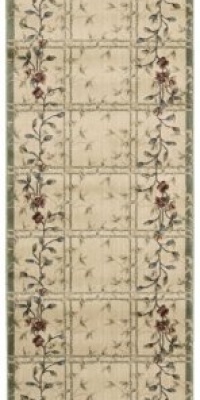 Nourison Cambridge CG07 Area Rug - Ivory Green Size - 2.3 x 8 ft.