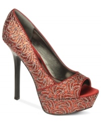 The name says it all. Carlos by Carlos Santana's Sexy platform pumps will have all heads turning your way.