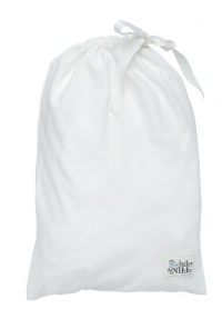 Under the Nile Fitted Crib Sheet With Bag - Off White