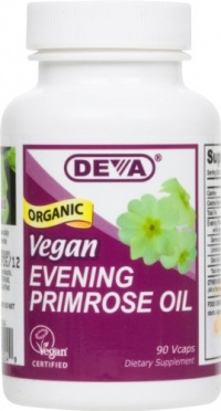 DEVA Vegan Vitamins Vegan Evening Primrose Oil  Vcaps, 90-Count Bottle