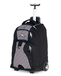 High Sierra Freewheel Wheeled Book Bag (20.5 x 13.5 x 8-Inch, Black/White)