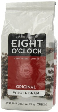 Eight O'Clock Coffee Original Bean Whole Bean Coffee, 36-Ounce