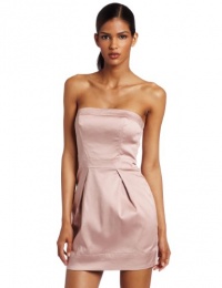 French Connection Women's Caramel Cotton Strapless Dress