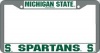 NCAA Michigan State Spartans Chrome License Plate Frame