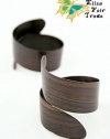 Handmade Wooden Curl Napkin Rings from Mozambique - Set of 6 - Fair Trade