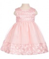 Princess Faith Pearly Lattice Dress with Diaper Cover (Sizes 12M - 24M) - pink, 24 months