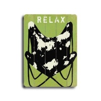 Arte House Wooden Sign, Relax