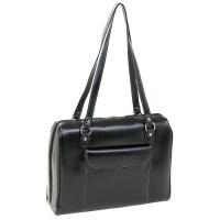 McKleinUSA GLENVIEW 94745C Black Leather Ladies' Laptop Case