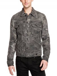 GUESS Camo-Printed Denim Jacket