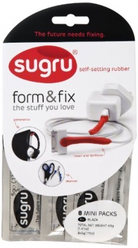 Sugru SBLK8  Self-setting rubber, Black, 8 mini packs (8x5 grams)