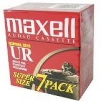 Maxell UR-90 Blank Audio Cassette Tape, 7 Pack