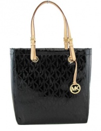 Michael Kors Jet Set Tote Metallic Black Bag