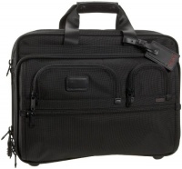 Tumi  Alpha Deluxe Wheeled Brief 06127DH Laptop Bag,Black,One Size