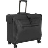 Delsey Luggage Helium X'pert Lite Ultra Light 4 Wheel Spinner Garment Bag, Black, 45 Inch