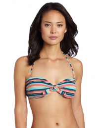 Shoshanna Women's Brisbane Stripe Bow Bandeau, Multi, Petite/Small B