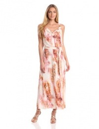 Calvin Klein Women's Maxi Dress, Hibiscus Multi, X-Small