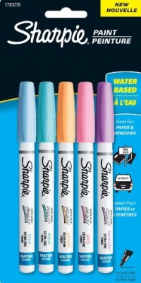 Sanford Sharpie Extra-Fine Pastel Paint Pen, Assorted Colors