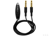 Cellet 3.5mm to 3.5mm Stereo Audio Cable With Built In Microphone and on/off Switch