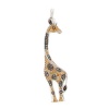 Meredith Leigh Sterling Silver Multi-gemstone Giraffe Necklace