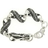 Meredith Leigh Sterling Silver Ruby Dragon Bracelet