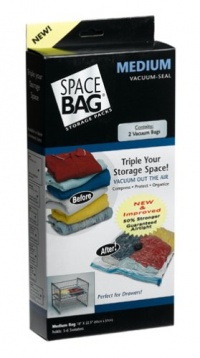 Space Bag BRS-8225 Vacuum-Seal Storage Bags, Set of 2, Medium