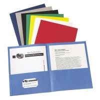 Avery Two-Pocket Portfolios, Embossed Paper, 30-Sheet Capacity, Assorted, Box of 25 (47993)