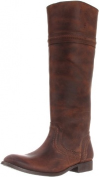 FRYE Women's Melissa Trapunto Knee-High Boot,Dark Brown Antique Pull Up,9 M US