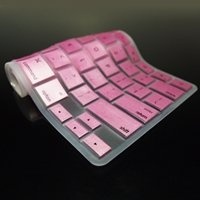 TopCase METALLIC PINK Keyboard Silicone Cover Skin for Macbook AIR 11-Inch A1370 with TOPCASE Logo Mouse Pad