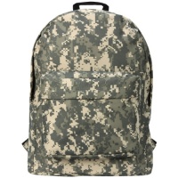 18 Green Army ACU Digital Camouflage Water-resistant School Backpack