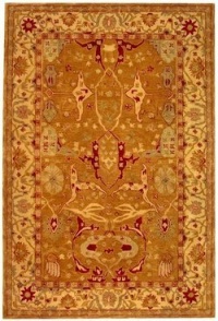 Safavieh Anatolia Collection AN515A Handmade Straw and Ivory Hand-spun Wool Area Rug, 3-Feet by 5-Feet