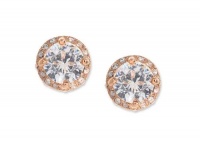 Betsey Johnson Earrings, Gold-Tone Crystal Stud