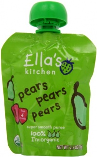 Ella's Kitchen, Pears Pears Pears, 2.5 Ounce (Pack of 7)