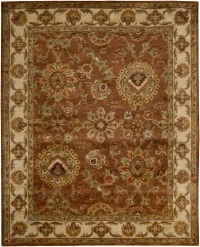 Nourison Rugs Jaipur Collection JA13 Rust Round 6' x 6' Area Rug