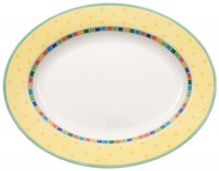 Villeroy & Boch Twist Alea Limone 13-1/4-Inch Oval Platter