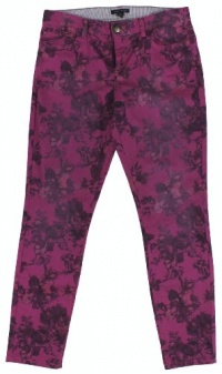 Tommy Hilfiger Women's Modern Skinny Floral Print Jeans (Magenta Haze)