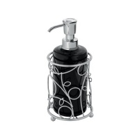 InterDesign Twigz Soap Pump, Silver/Black