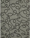 Nourison Citi Limits Grey 5-Feet by 7.6-Feet Polyacrylic Area Rug