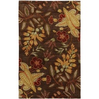 Surya GRA-9927 Gramercy Cocoa 2-Feet by 3-Feet Area Rug