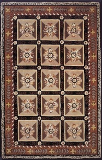 Area Rug 7x7 Square European Black Color - Momeni Maison Rug from RugPal