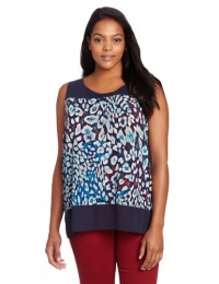 DKNYC Women's Plus-Size Sleeveless Blouse