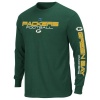 Green Bay Packers Majestic Primary Receiver III Long Sleeve Green T-Shirt