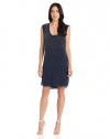 Rebecca Taylor Women's Stud Tank Dress, Navy/Silver, 6