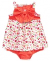 First Impressions Infant Girls Sunsuit, Coral Fruit Print, 3-6 Months