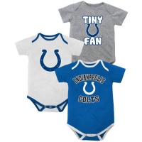 Newborn Indianapolis Colts 3 Piece Creeper Set 0-3 Months