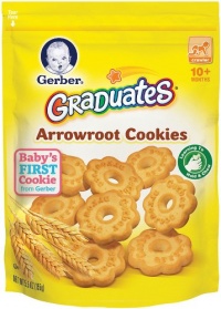 Gerber Graduates Arrowroot Cookies Pouch, 5.5 Ounce (Pack of 4)