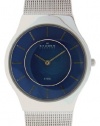 Skagen Men's 233LSSN Blue Face Mesh Watch