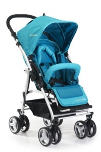 Bumbleride Flyer Reversible Handle Stroller with 7 Wheels, Aqua