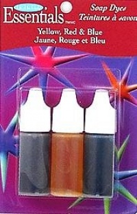 Essentials Soap Color Dyes 3 pack Red Yellow Blue .75 oz.